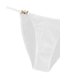 Golden Shell Accent Low Rise Bikini Bottom