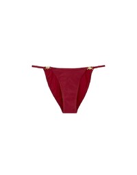 Golden Shell Accent Low Rise Bikini Bottom