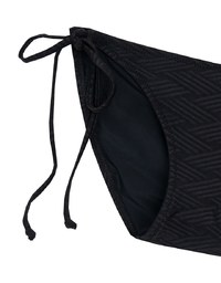 Argyle Textured Side Tie Bikini Bottom