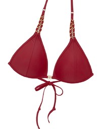 【DOUBLE PUSH】Luxury Gold Chain Shoulder Straps Bikini Top