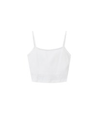 Summer Vibe Palm Embroidery Detail Padded Cami Crop Top