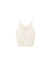 2 Way Cutout Knit Padded Cami Crop Top