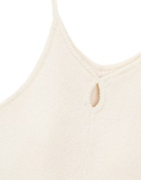 2 Way Cutout Knit Padded Cami Crop Top