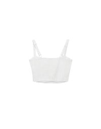 Ruched Sweetheart Boho Embroidered Padded Cami Top