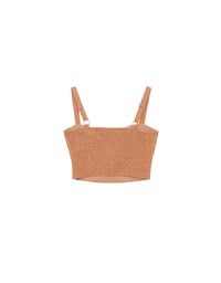 Ruched Sweetheart Boho Embroidered Padded Cami Top