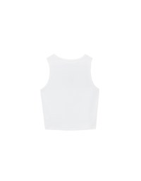 Star Shape Cut Out Ribbed Cropped Tank Top