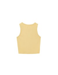 Star Shape Cut Out Ribbed Cropped Tank Top