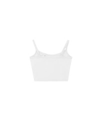 Basic Cooling Fabric Fitted Wide Strap Camisole Bra Top