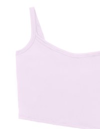 Basic Cooling Fabric Fitted Wide Strap Camisole Bra Top