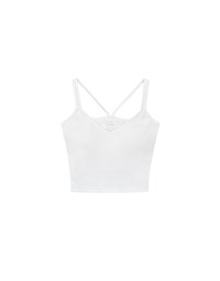 【AiR 2.0】Double Spaghetti Strap V Neck Open Back Bra Top