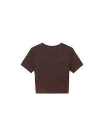 Logo Embroidered Short Sleeve Basic Fitted Tee