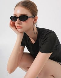 Side Lace Up Short Sleeve Fitted Mini Tee
