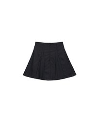 High Waist Flared Pleated Mini Skirt
