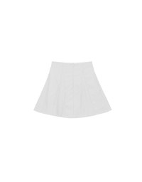 High Waist Flared Pleated Mini Skirt