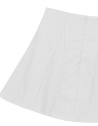 High Waist Flared Pleated Mini Skirt