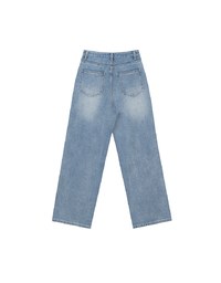 Extreme Distressed Straight Leg Jeans Denim Pants
