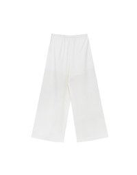 Front Slit Flowy Pleated Wide Leg Pants