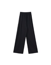 Cooling Fabric Wide Leg Pants with Drawstring Detail