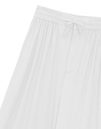 Cooling Fabric Wide Leg Pants with Drawstring Detail