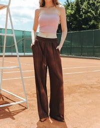 【Lyra & Toby】Elastic Waist Casual Sweat Pants