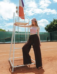 【Lyra & Toby】Elastic Waist Casual Sweat Pants
