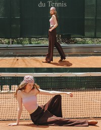 【Lyra & Toby】Elastic Waist Casual Sweat Pants