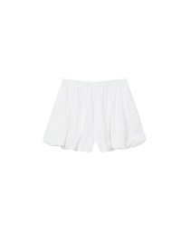 Bubble Flare High Waist Shorts with Stretch Waistband