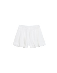 Bubble Flare High Waist Shorts with Stretch Waistband