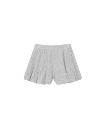 Bubble Flare High Waist Shorts with Stretch Waistband