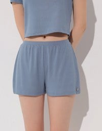 Logo Embroidered Basic Casual Shorts