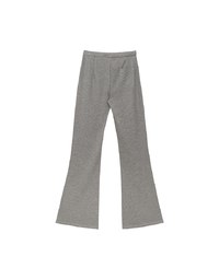 High Waist Drawstring Waist Stretch Knit Flared Sweatpants