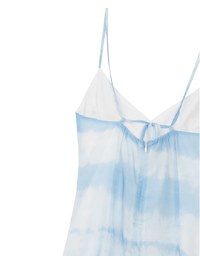 V Neck Tie Dye Spaghetti Strap Padded Maxi Dress