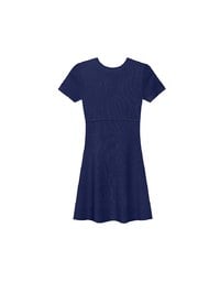 Heart Cut Out Ribbed Knit Fitted Mini Dress