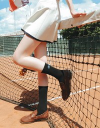 【Lyra & Toby】Embroidered Mid Length Socks