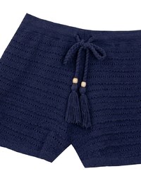 【GUT GUT】ボーダーニットリボン付きショートパンツ