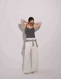 【AiR 2.0】Double Spaghetti Strap V Neck Open Back Bra Top