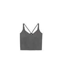 【AiR 2.0】Double Spaghetti Strap V Neck Open Back Bra Top