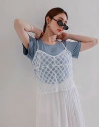 Logo Embroidered Short Sleeve Basic Fitted Tee