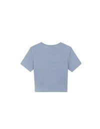 Logo Embroidered Short Sleeve Basic Fitted Tee
