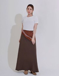 Waffle Knit Side Drawstring Short Sleeve Top