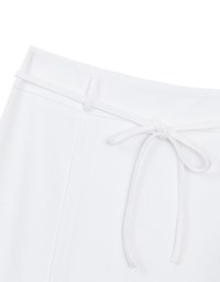 AIRY HOURGLASS Asymmetric Skirt with Drawstring Detail