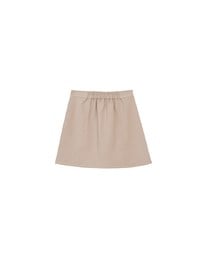 Waistline Gold Chain Detail High Waist Front Slit Mini Skirt
