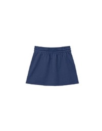 Drawstring Low Waist Cotton Mini Skirt with Side Pockets