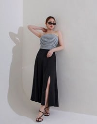 涼感CEO 傘襬開岔長裙