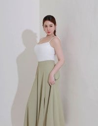 涼感CEO 傘襬開岔長裙