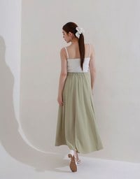 涼感CEO 傘襬開岔長裙