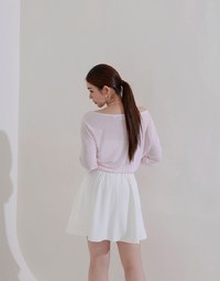 涼感CEO 抓褶傘襬短裙