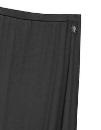 Logo Embroidered Slim Fit Flared Maxi Skirt