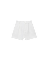 High Waist Pleated Tailored Wide Leg Shorts