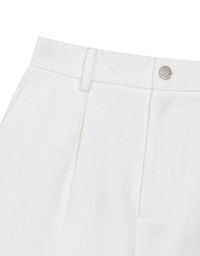 High Waist Pleated Tailored Wide Leg Shorts
